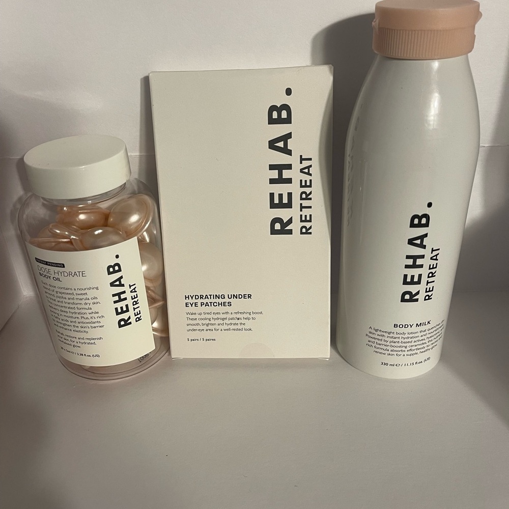 Rehab Skincare Set with Cream and White Packaging